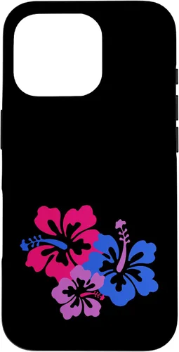 Miniatura 19 de Funda para iPhone 13 Pro Bisexual Bi Pride Sutil Hibiscus Flower Hawaii LGBT LGBTQ