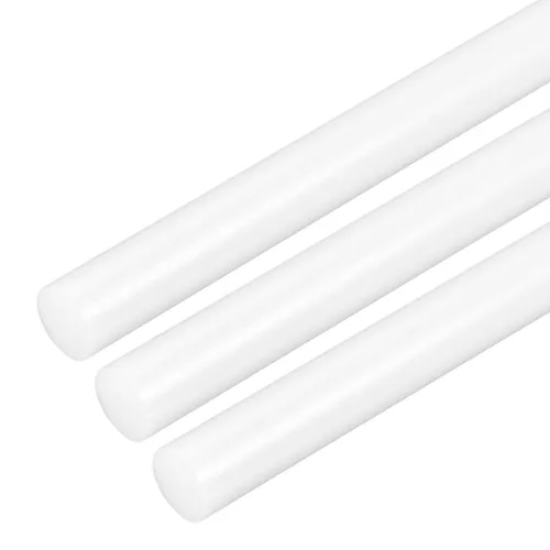 Miniatura 53 de uxcell Varilla redonda de plástico de 1/2 pulgada de diámetro y 20 pulgadas de longitud, varillas de polioximetileno, barras redondas de plástico