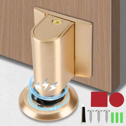 Miniatura 10 de 2026 Nuevo Tope de Cuña para Puerta, Topes Magnéticos para Puerta para la Parte Inferior, Topes de Puerta Invisibles sin Taladro para Puerta Níquel