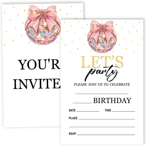 Miniatura 19 de Tarjetas de invitación para fiesta de cumpleaños, invitación de fiesta de cumpleaños arcoíris, celebración de fiesta de niños, 20 tarjetas con 20