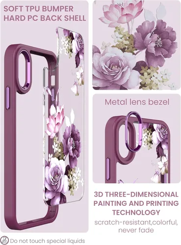 Miniatura 4 de Dretal Funda para iPhone X, iPhone Xs, [probada en caídas de grado militar], parte trasera dura y borde suave, funda protectora de teléfono