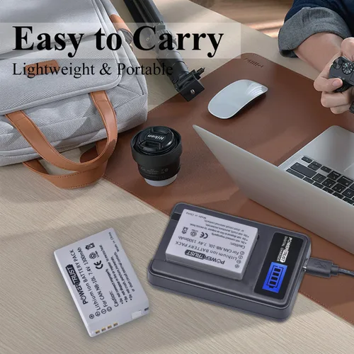 Miniatura 7 de Paquete de 2 baterías de cámara NB-10L y cargador USB LCD para Canon G1X G15 G16 SX40HS SX50HS SX60HS SX40 SX50 HS