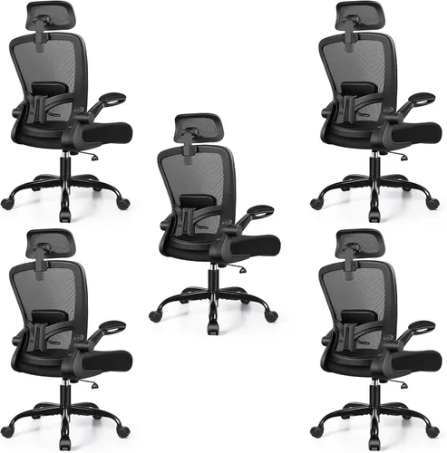 Miniatura 18 de FelixKing Silla de oficina, silla de escritorio con soporte lumbar ajustable, silla ergonómica para computadora con respaldo alto y reposabrazos