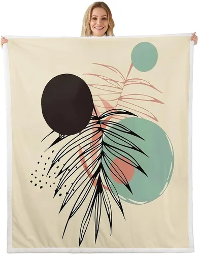 Miniatura 13 de Manfei Billiards - Manta de franela de forro polar de 40 x 50 pulgadas, elegante manta deportiva mullida para sofá, hojas de la suerte para todas
