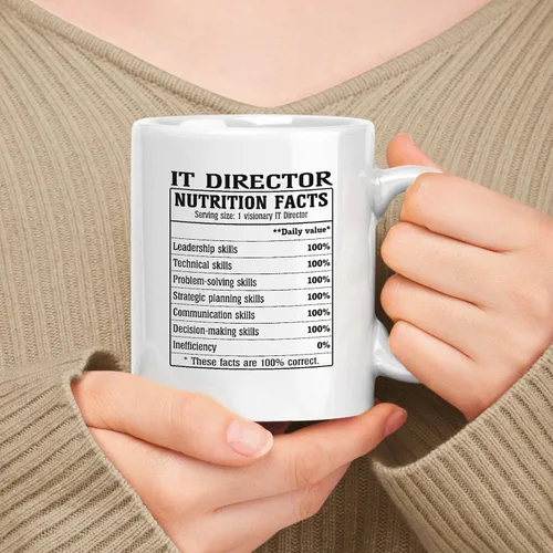 Miniatura 322 de Employee Apreciation Gift For Administrator Información nutricional, White 11oz Ceramic Mug
