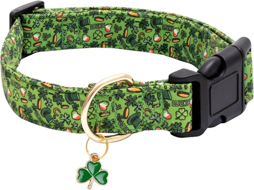 Miniatura 14 de Faygarsle Collar de Algodón para Perro Lindos Collares para Perros Pequeños Medianos Grandes Opciones de Colores Florales Púrpura Amarillo Collares
