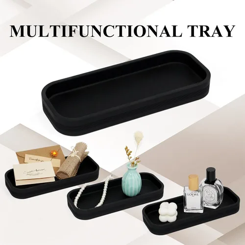 Miniatura 6 de LIN CHUAN Juego de accesorios de baño de 6 piezas, juego organizador con dispensador de jabón, juego de soporte para cepillos de dientes, bandeja