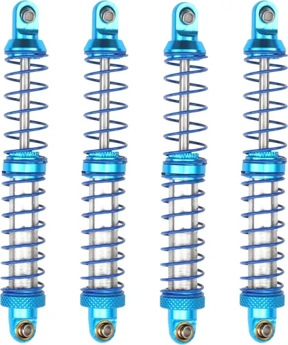 Miniatura 7 de 4 amortiguadores de metal Vgoohobby ajustables compatibles con Axial SCX10 Traxxas TRX4 D90 90046 Redcat Gen7 1/10 RC Crawler Car (azul, 2.756 in)