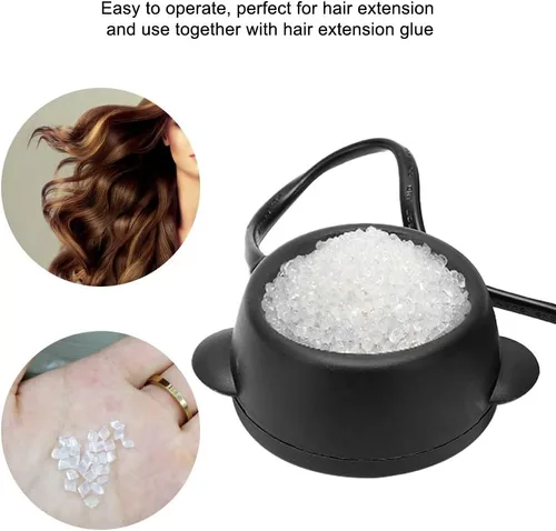 Miniatura 4 de Pegamento Melting Pot Mini Temperatura Constante Extensiones de Cabello Pegamento Ollas de fusión Peluca Estufa de fusión Olla Caliente