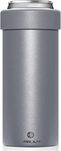 Enfriador aislado de acero inoxidable para latas delgadas de 12 onzas | Soporte para bebidas de latas delgadas para seltzer duro, cerveza, refrescos