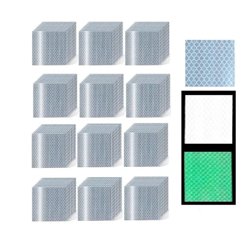 Miniatura 198 de Cinta reflectante blanca de 4 pulgadas, adhesivo de seguridad de advertencia impermeable para exteriores (10 pies)