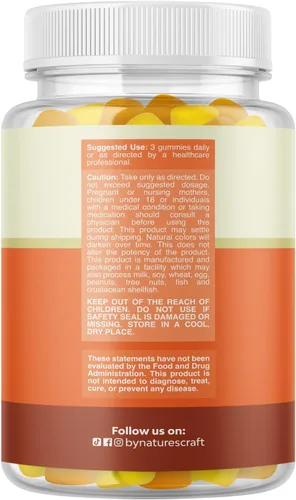 Miniatura 8 de Gomitas Omega 3 para adultos – Gomitas vegetarianas Omega 3 6 9 DHA para la salud cerebral y del corazón y apoyo articular – Suplemento a base