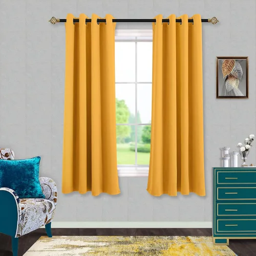 Miniatura 117 de Mrs.Naturall Cortinas Azul Real para Dormitorio, Cortinas Opacas Cortas Medianas Azul Cobalto para Cocina Decoración de Habitación de Adolescentes