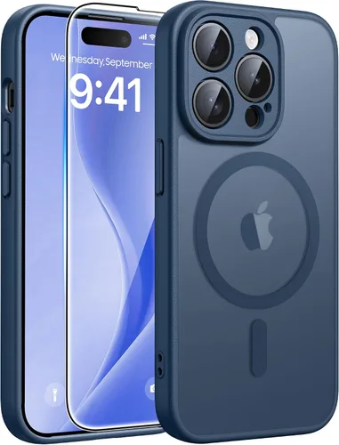 Miniatura 278 de FNTCASE - Funda para iPhone 16 Pro: magnética, mate, translúcida, de grado militar, protectora contra caídas, resistente, fina, duradera y a prueba