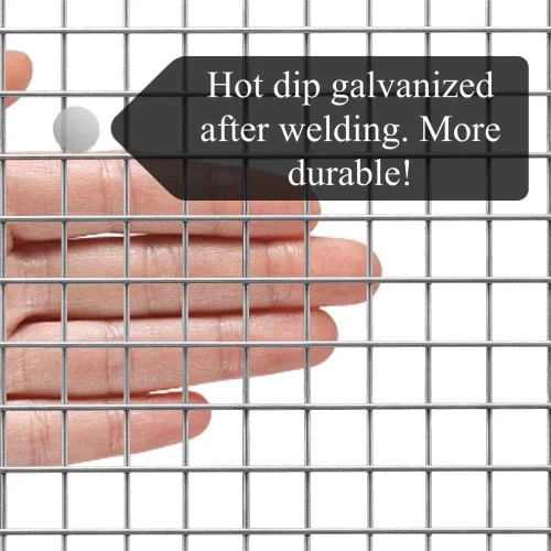 Miniatura 3 de MTB Supply Galvanizado después de la soldadura del paño del hardware 24 pulgadas x 50 pies -1/2 pulgada x 1/2 pulgada 19GA