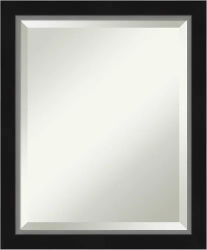 Miniatura 54 de Amanti Art Espejo de baño de madera, espejo de pared negro Ashton para usar como espejo de tocador de baño sobre el fregadero