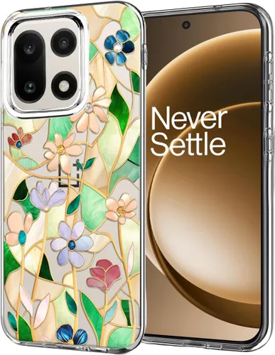 Miniatura 12 de Unov Funda compatible con OnePlus 15R 5G transparente con diseño de TPU suave absorción de golpes, diseño delgado en relieve, cubierta trasera great