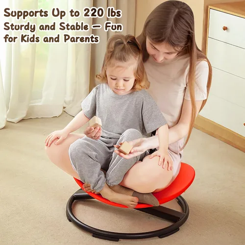 Miniatura 7 de Silla giratoria sensorial para niños con autismo de 3 años en adelante, silla giratoria para sentarse y girar para niños con TDAH, sillas