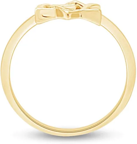 Miniatura 4 de THE JEWEL ZONE Anillo con símbolo de estrella de David de magen hebreo de oro de 14 quilates sobre plata de ley, Plata de ley, oro, plata