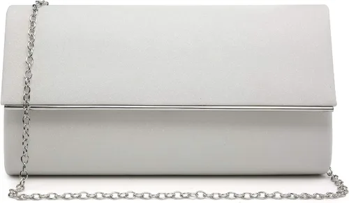 Miniatura 12 de Dasein Bolso de noche para mujer, bolso de mano con purpurina para boda, bolso de novia brillante para cóctel, fiesta, baile de graduación