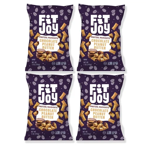 Miniatura 10 de FitJoy Tangy Dijon - Pretzels de mostaza (paquete de 6, 4.5 onzas) – Snacks sin lácteos, nueces y gluten – Raíz de yuca y harina de garbanzos sin