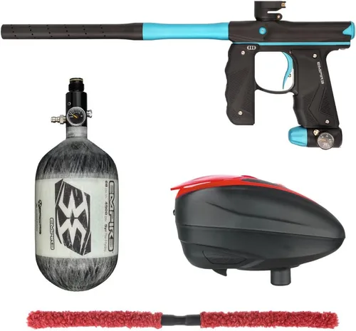 Miniatura 12 de Action Village Empire Mini GS TP Contender Kit de pistola de paintball con tanque 68/4500 Negro Polvo/Negro Polvo