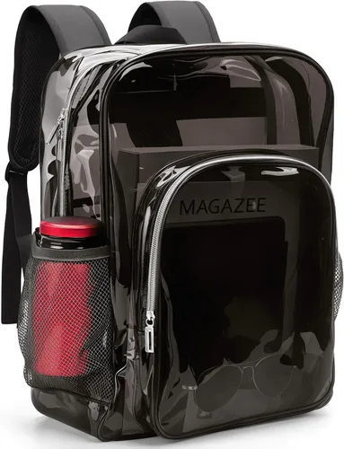 Miniatura 19 de Mochila transparente de PVC grande resistente Mochila transparente, Gris, Transparente