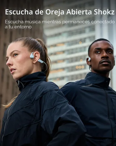 Miniatura 5 de SHOKZ Nuevos OpenRun Pro 2 Mini - Auriculares deportivos de oído abierto y conducción ósea con banda reflectante, resistentes al sudor, auriculares