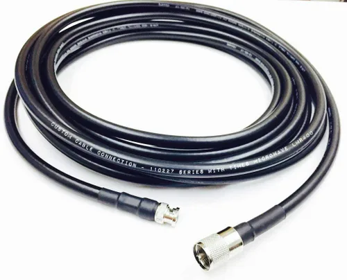 Miniatura 2 de Custom Cable Connection Cable de antena coaxial de baja pérdida de 1 pie UHF PL259 macho a BNC macho LMR400 veces microondas 50 ohmios coaxial
