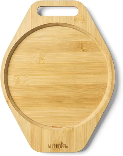 Miniatura 4 de Omnia Salvamanteles de bambú – Soporte para olla de mesa – Tabla para horno Omnia – Protección de mesa para utensilios de cocina