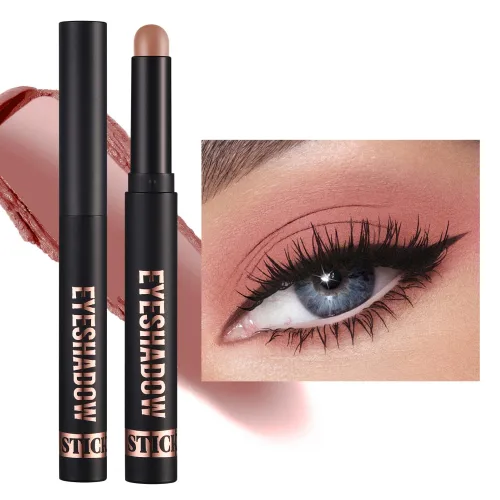 Miniatura 10 de Juego de sombra de ojos en barra de 8 colores, lápiz de sombra de ojos en crema mate brillante, lápiz iluminador de ojos, impermeable, de larga 11#