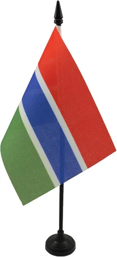 Miniatura 15 de AZ FLAG Sierra Leone Bandera de mesa 5'' x 8'' - Bandera de escritorio de Sierra Leona 21 x 14 cm - Bastón y base de plástico negro