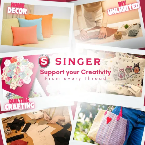 Miniatura 3 de SINGER Telas, 100% algodón, precortado de 2 yardas Negro