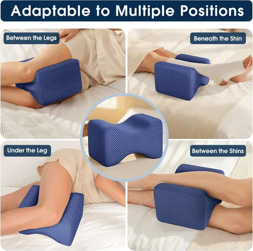 Miniatura 6 de BlissTrends Memory Foam Knee Pillow, Knee Pillow for Side Sleepers, Leg Pillows for Sleeping Blood Circulation, Elevation Pillow for Spine Aligning