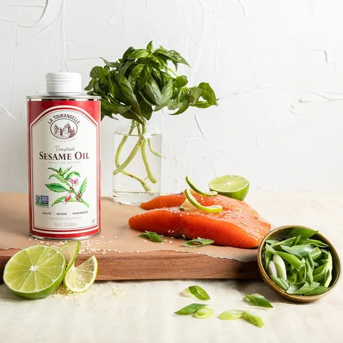 Miniatura 7 de La Tourangelle, Aceite de sésamo tostado, ideal para cocinar, añadir a fideos, salteado, verduras, vinagretas y adobos, 16.9 onzas líquidas