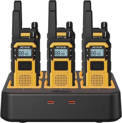 Miniatura 23 de Retevis RB48 - Radio de 2 vías de largo alcance, Walkie Talkies a prueba de agua IP67 para adultos, a prueba de caídas, 2000mAh, Radios de dos vías
