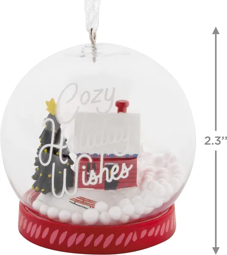 Miniatura 4 de Hallmark Cozy Holiday Wishes - Adorno navideño con forma de globo de nieve