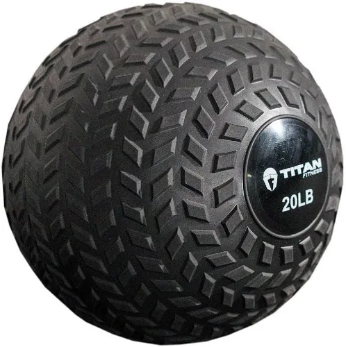 Miniatura 19 de Titan Fitness pelota de caucho Tread Slam, rebote muerto, peso para el entrenamiento - lanzar, atrapar, golpear, girar