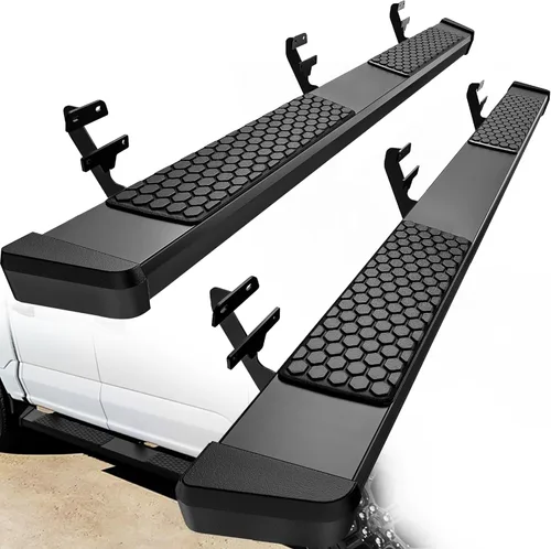 Miniatura 13 de YITAMOTOR Estribos de 6 pulgadas compatibles con Ford F150 SuperCrew Cab 2015-2025, Ford F250 F350 F450 F550 Super Duty Crew Cab 2017-2024, barras