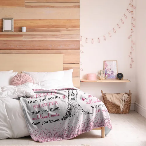 Miniatura 3 de Vuinezo Regalos de cumpleaños para niñas, mamá, hermana, esposa, decoración única de cumpleaños para mujeres, manta de forro polar de 50 x 60