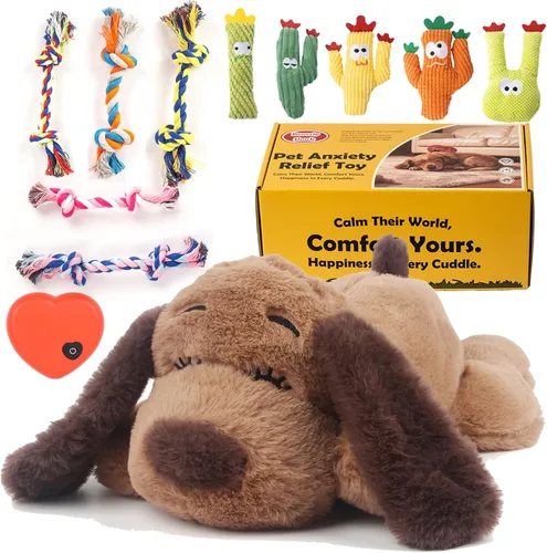 Miniatura 9 de BEVERLYSHARK Beverly Shark Juguete de latido del corazón para cachorros, ayuda para aliviar la ansiedad de los perros, juguete de entrenamiento
