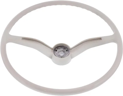 Miniatura 5 de United Pacific Volante estilo OEM de 15 ¾" para Volkswagen Beetle/Karmann Ghia/Type 3 1962-71, volante estilo OEM VW, escudo de Wolfsburgo - Gris