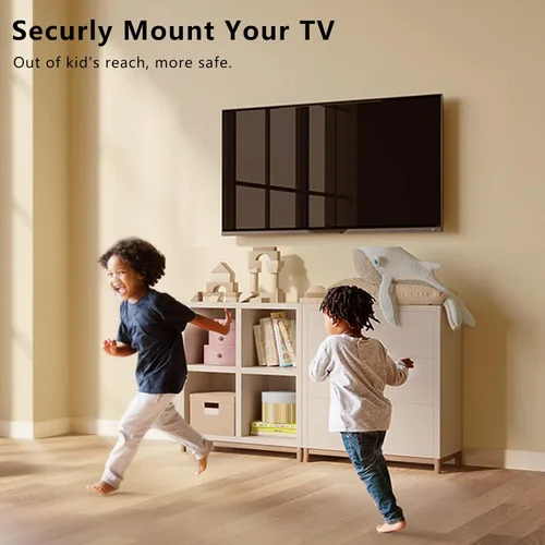 Miniatura 6 de Soporte de pared para TV de perfil bajo fijo para televisores LED, LCD y plasma de 14 a 43 pulgadas, pantalla plana, soporte universal para monitor