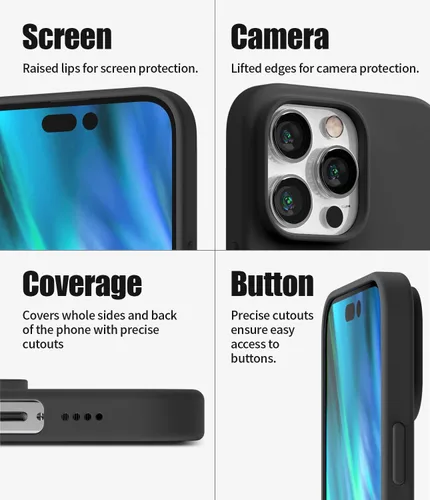 Miniatura 4 de GOOSPERY Funda de silicona líquida para iPhone 14 Pro Max