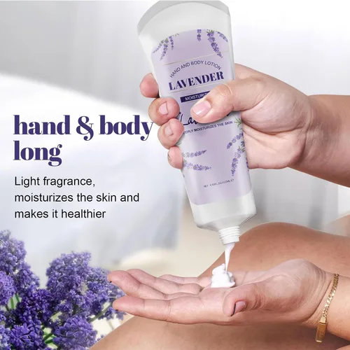 Miniatura 5 de Crema para manos y cuerpo con flor de lavanda, loción hidratante para hidratar, nutritiva, exfoliante, película de manos y piel seca agrietada, 4.23
