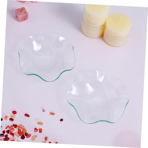 Miniatura 8 de Cabilock Calentador de cera de repuesto, calentador de aceite, plato en forma de flor, forros de cera derretida, bandeja de aceite para lámpara