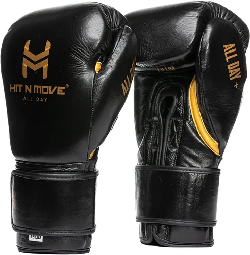 Miniatura 14 de HIT N MOVE All Day Plus - Guantes de boxeo con peso para hombre, equipo de boxeo, guantes de entrenamiento de bolsa pesada para boxeo