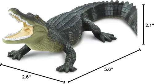 Miniatura 7 de Safari Ltd. Figura de cocodrilo – Figura realista de reptil de 6 pulgadas – Juguete educativo para niños, niñas y niños a partir de 3 años