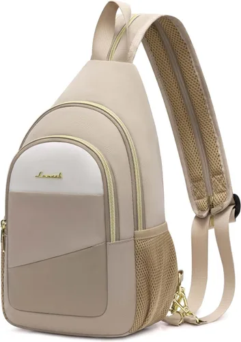 LOVEVOOK - Mochila tipo bandolera para mujeres, convertible a bandolera cruzada, pequeño bolso para pañales, mochila resistente al agua para