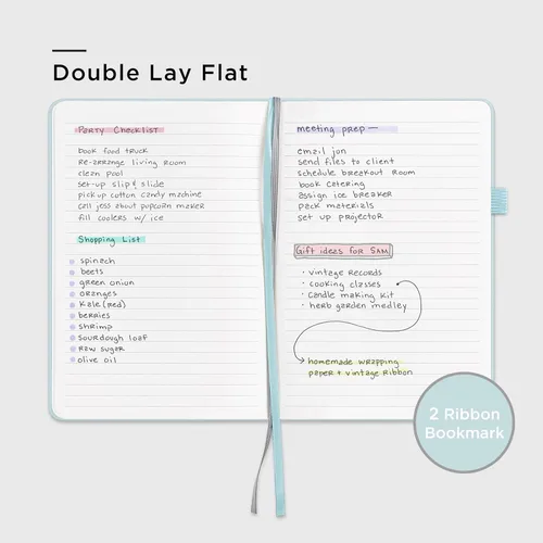 Miniatura 3 de &And Per Se Cuaderno rayado, 160 páginas, tamaño A5 de 5.7 x 8 pulgadas, cuaderno de papel grueso con rayas universitarias para escribir, cuadernos